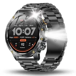 Smartwatch Męski Angelo AK87 czarny Sportowy Wodoodporny Rozmowy Menu PL